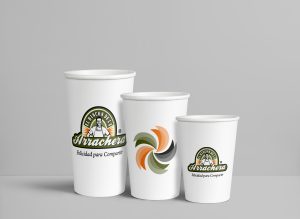 Obtenga su Diseño de Marca Impreso en Vasos de Papel